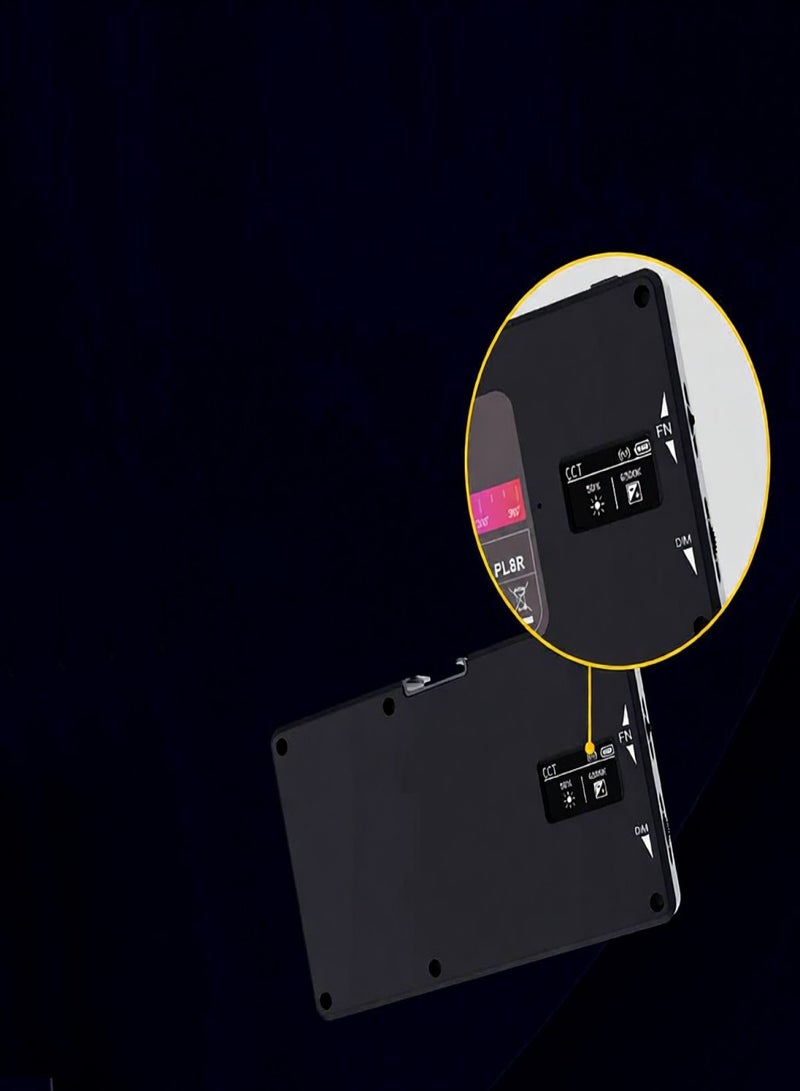  COLBOR COLBOR PL8R Pocket RGB Video Light 2700K-6500K Photography LED Fill Light Panel Dimmable 37 Scene Lighting Effects Built-in Battery with Cold Shoe Mount Magetic Backside APP Control - Image 4